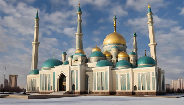 Nursultan Astana Kazachstan de Hazrat Sultan moskee in Nursultan Kazachstan