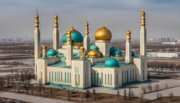 Nursultan astana kazakhstan the hazrat sultan mosque in nursultan kazakhstan