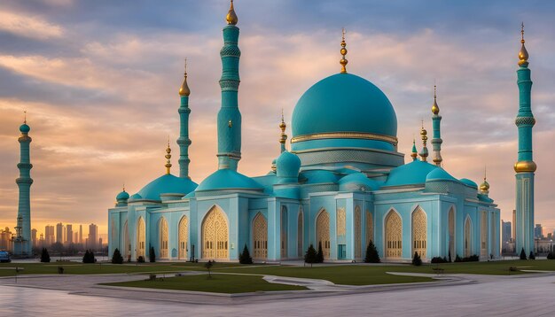 Nursultan astana kazakhstan the hazrat sultan mosque in nursultan kazakhstan