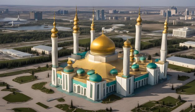 Nursultan astana kazakhstan the hazrat sultan mosque in nursultan kazakhstan