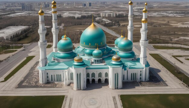 Nursultan astana kazakhstan the hazrat sultan mosque in nursultan kazakhstan