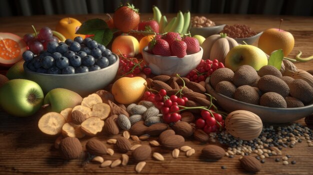 Nutritional food for heart health wellness Generative ai