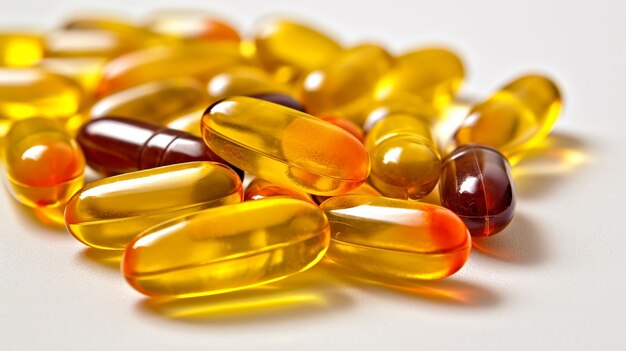 Nutritional supplement fish oil capsules photos