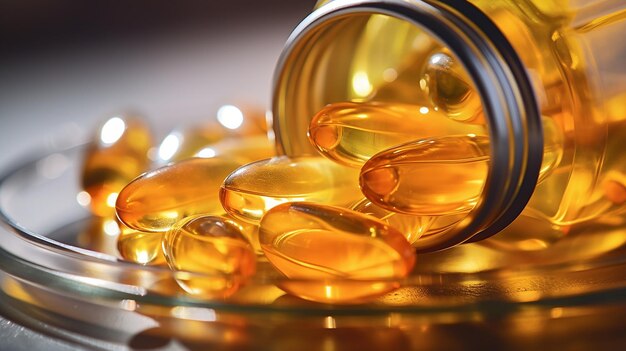 Nutritional supplement fish oil capsules photos