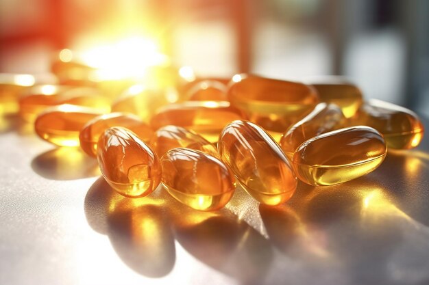 Nutritional supplement fish oil capsules photos