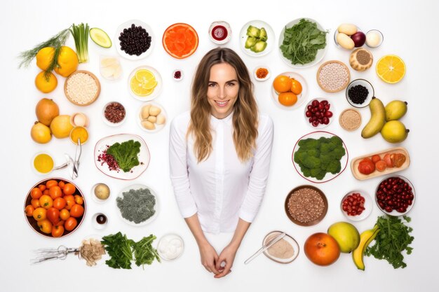 Nutritionist concept background