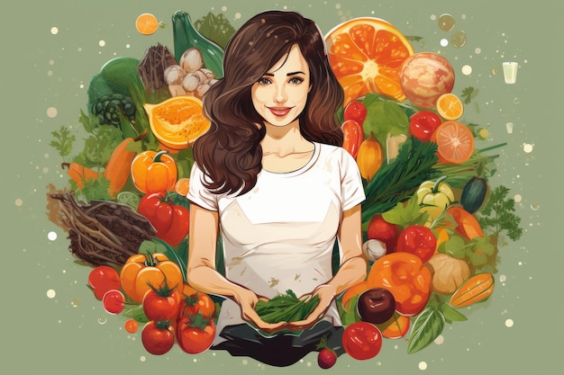 Nutritionist concept