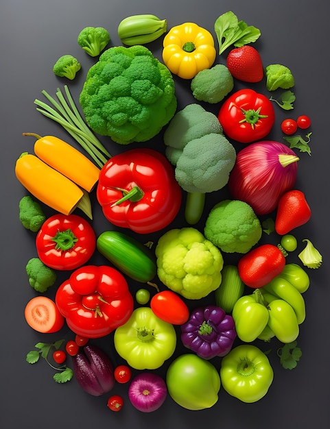 Nutritious Eating The Key to Health and Wellness with Various Vegetables and Fruits