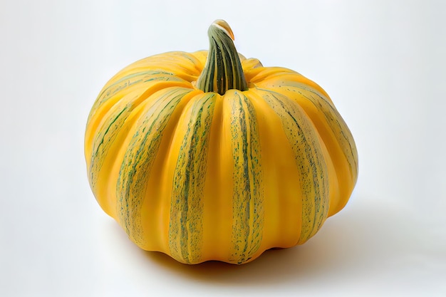 Nutritious orange vegetable pumpkin isolated Generative Ai