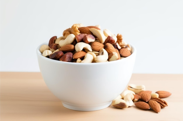 Nuts in a bowl fitness food