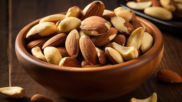 Nuts in the bowl UHD wallpaper