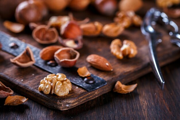 Nuts Mixed. Assortment. 