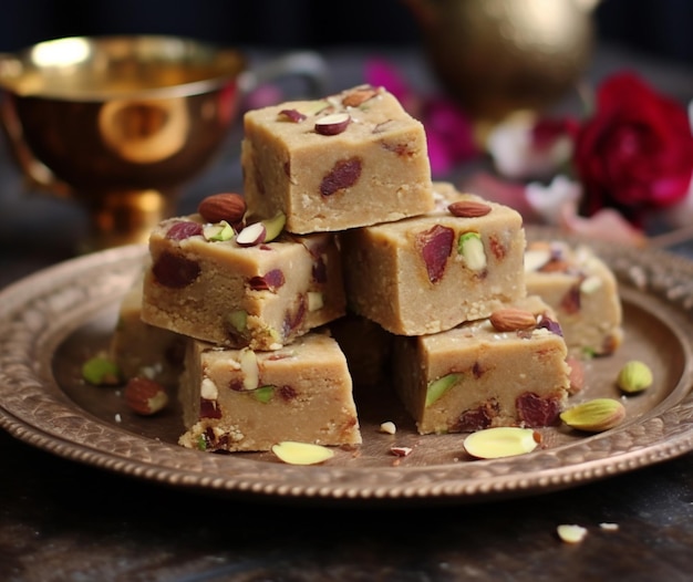 Nutty and crunchy Anjeer Barfi