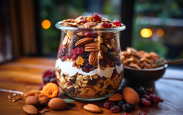 Nutty and Nutritious Granola Mix Generative AI