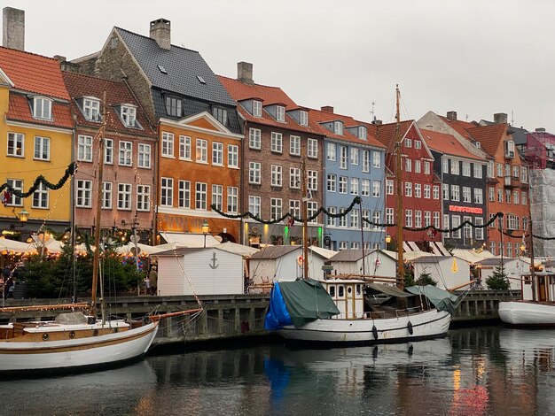 Photo nyhavn kopenhagen denmark