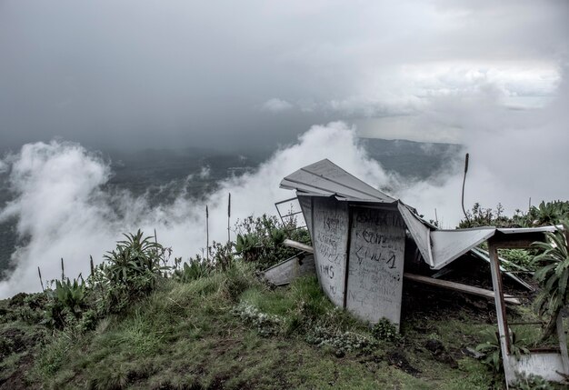 Foto vulcano nyiragongo, nord kivu, rdc