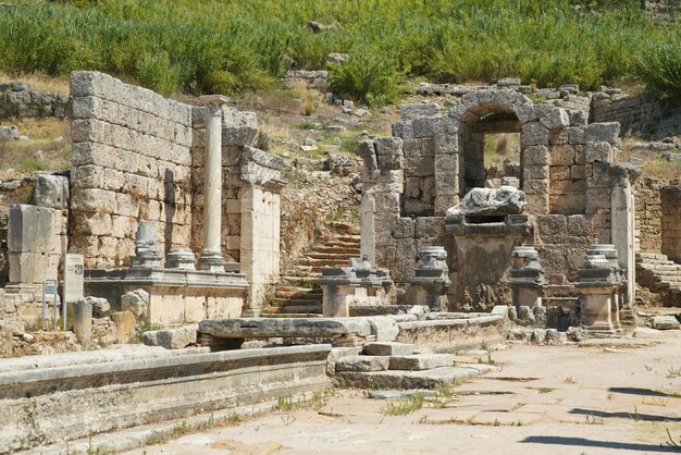 Nymphaeum in Perge Ancient City in Antalya Turkiye