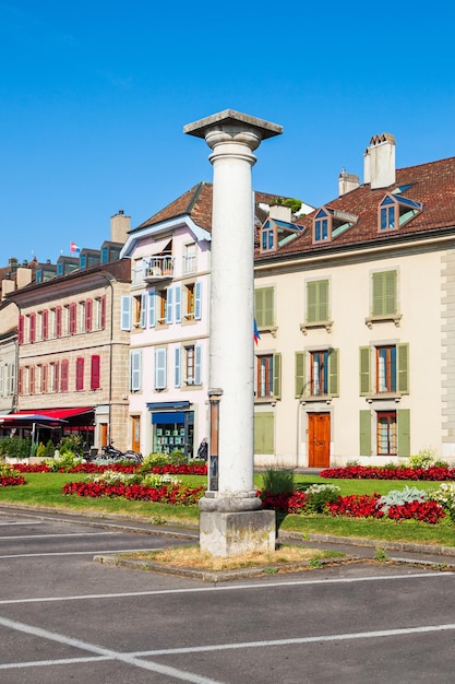 Città di nyon sul lago di ginevra