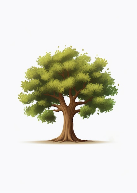 Oak Icon On White Background