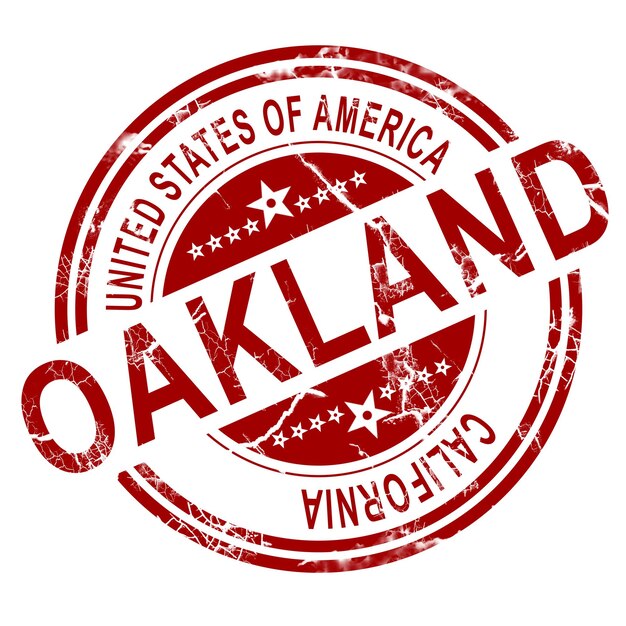 Oakland with white background