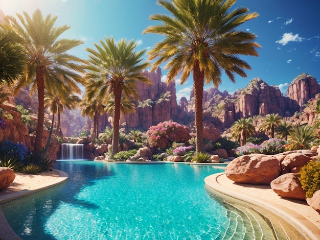 oasis in the desert