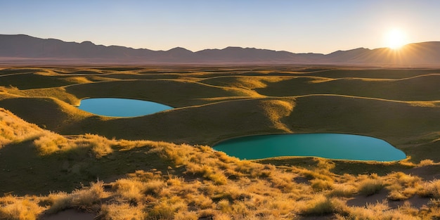 An oasis in the middle of the desert