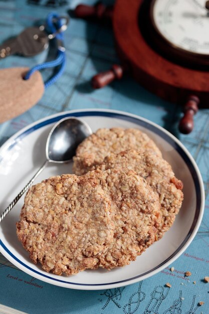 Oat cookies in a sailing style