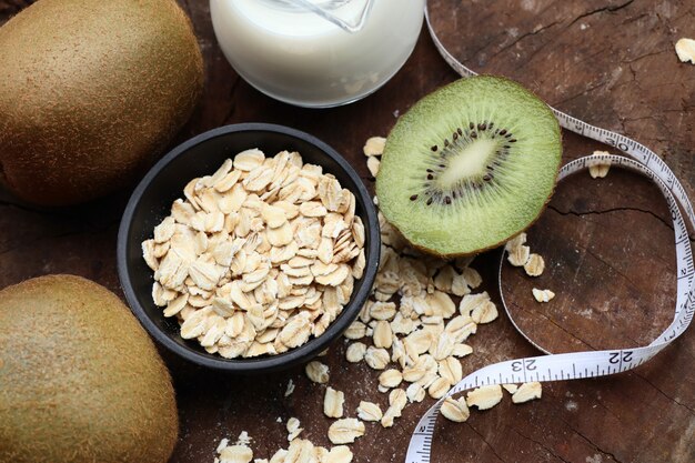 oat flakes with milk