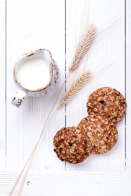 Oatmeal cereal cookies Top view