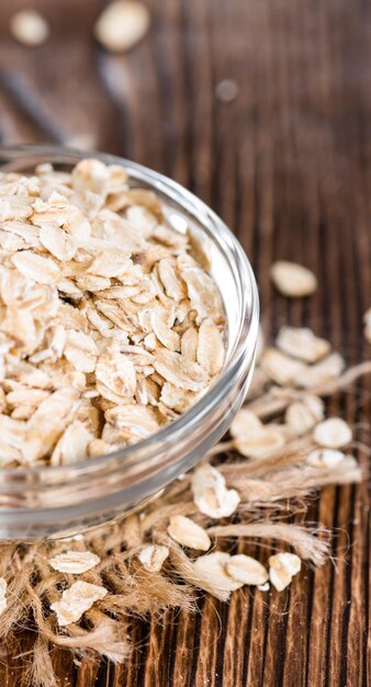 Oatmeal closeup shot