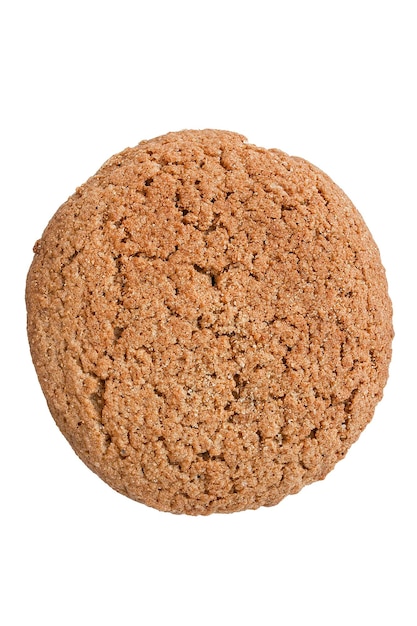 Oatmeal cookie isolated