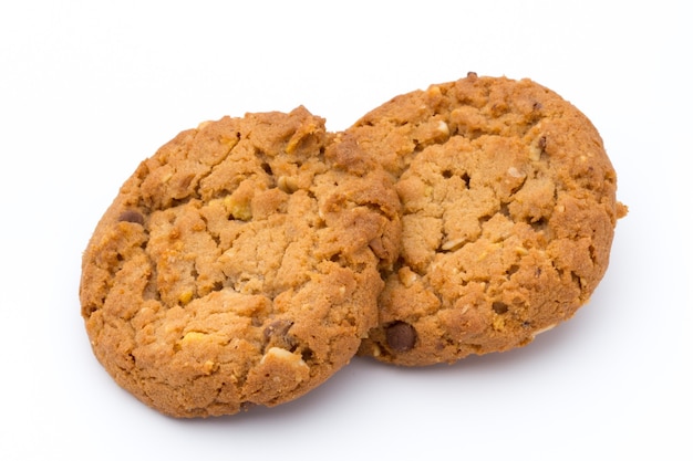 Oatmeal cookies with isolated