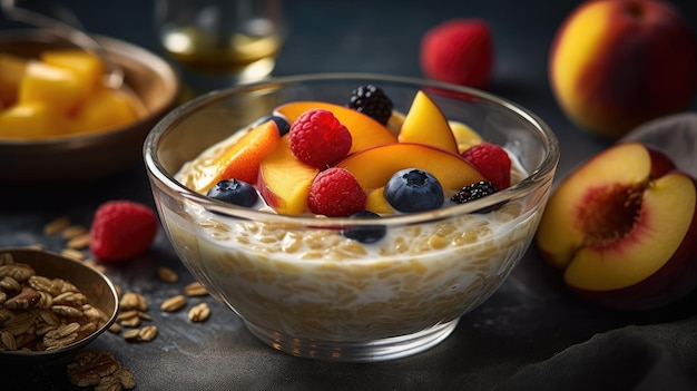 Oatmeal and fruit