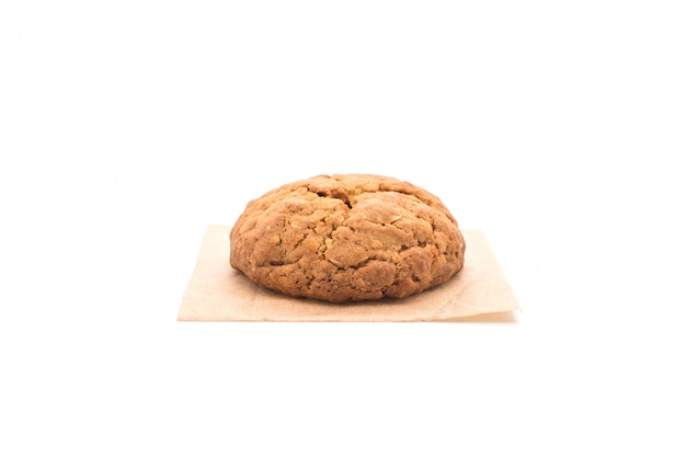 oatmeal raisin cookies on white