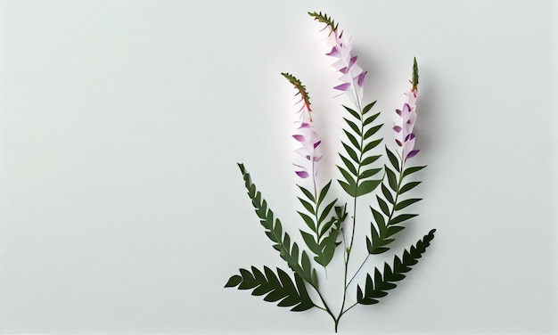 Фото Послушный цветок-растение из бумаги, поделка генеративный ai