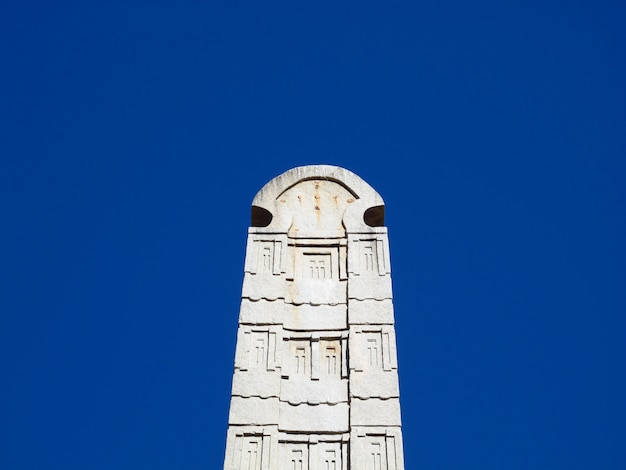 Foto obelisken in axum-stad, ethiopië