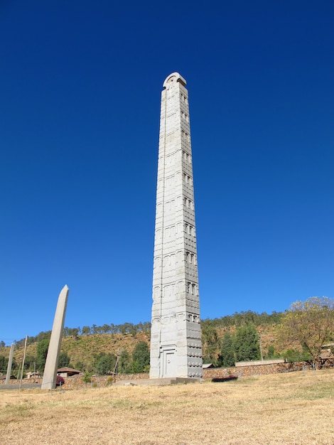 Obelisks in Axum city, Ethiopia