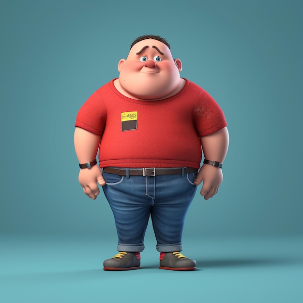 Obese man