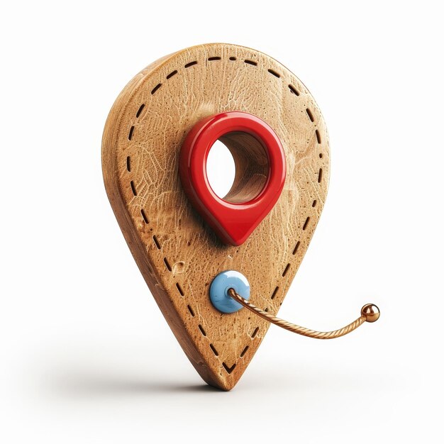 Object locatie pin locatie marker vector kunstontwerp