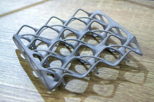 Object printed on a powder d printer from polyamide powder