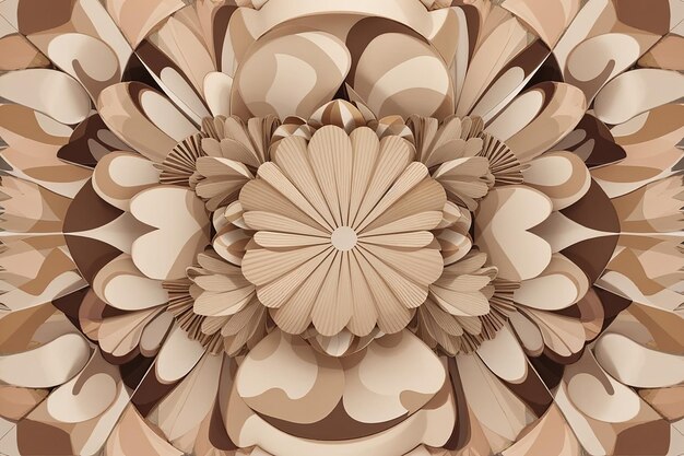 Object symmetry pattern beige brightly