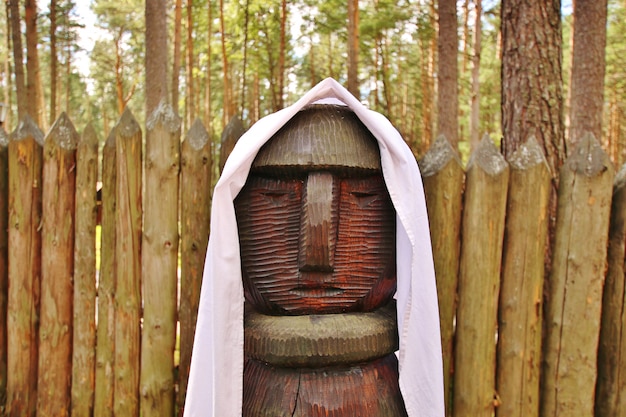 Foto l'oggetto del culto dei popoli slavi in siberia