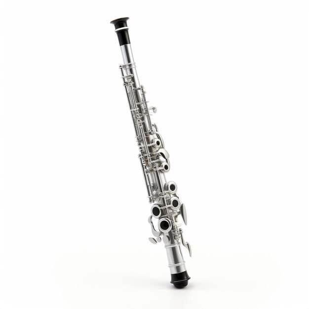 Oboe with white background high quality ultra hd