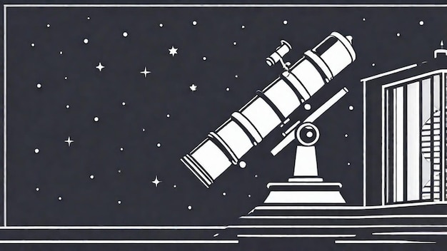 Foto observatoriumtelescoop in de ruimte