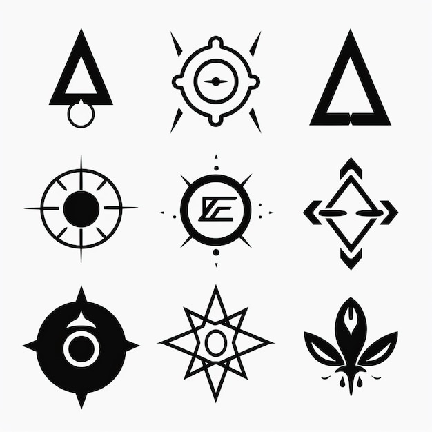 Photo occult mystic spiritual symbols 4 svg clipart icon symbols