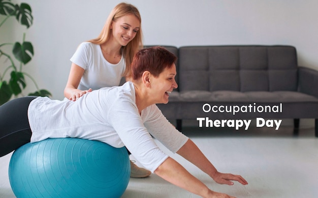 occupational therapy composition with the text occupational therapy day