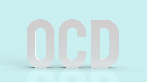 The ocd or obsessive compulsiveâ disorder for health and medical content 3d rendering