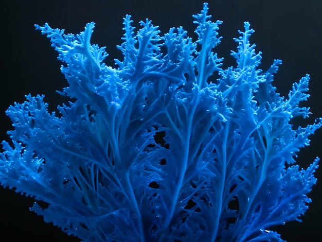 oceaan blauwe kleur zeewier hoge gedetailleerde hd beeld