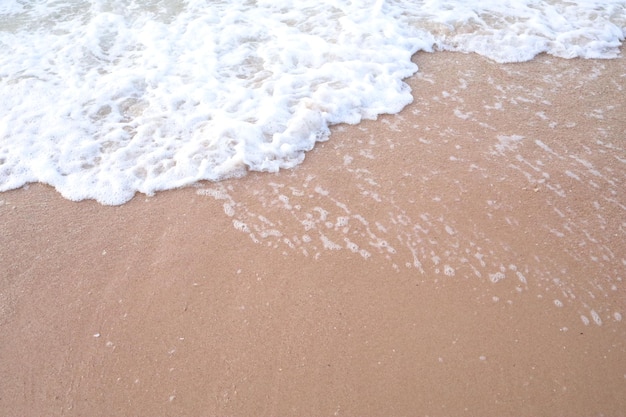 oceaangolven die op het strand beuken