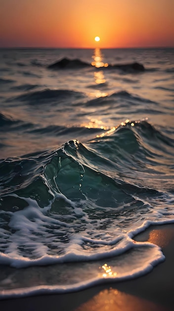 Foto oceaanwater natuur illustratie behang achtergrond